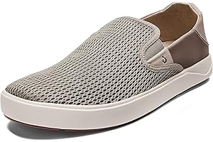 OLUKAI Lae'ahi Men's Slip On Shoes, Versatile & Casual Everyday Sneaker, Lightweight & Breathable Mesh, All-Day Wear & Comfort