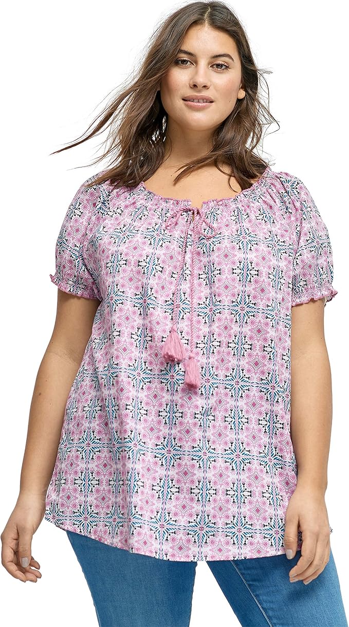 plus size peasant tops amazon