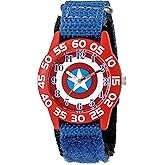 Marvel Kids' Plastic Time Teacher Analog Quartz Nylon Strap Watch