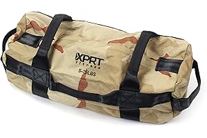 XPRT Fitness Workout Sandbag for Heavy Duty Workout Cross Training 7 Multi-positional Handles - Color Army Green/Black/Camo