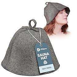 LifePro Wool Sauna Hat - Traditional Russian Banya