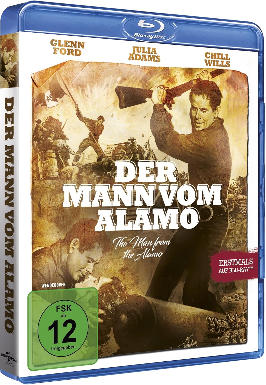 Der Mann Aus Alamo Movie Blu Ray Amazon Co Uk Ford Glenn Adams Julie Wills Chill O Brian Hugh Dvd Blu Ray