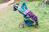 BundleBean GO Universal Waterproof Footmuff Navy Flamingo view 4