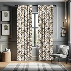 Ambesonne Colorful Window Curtains, Pattern of