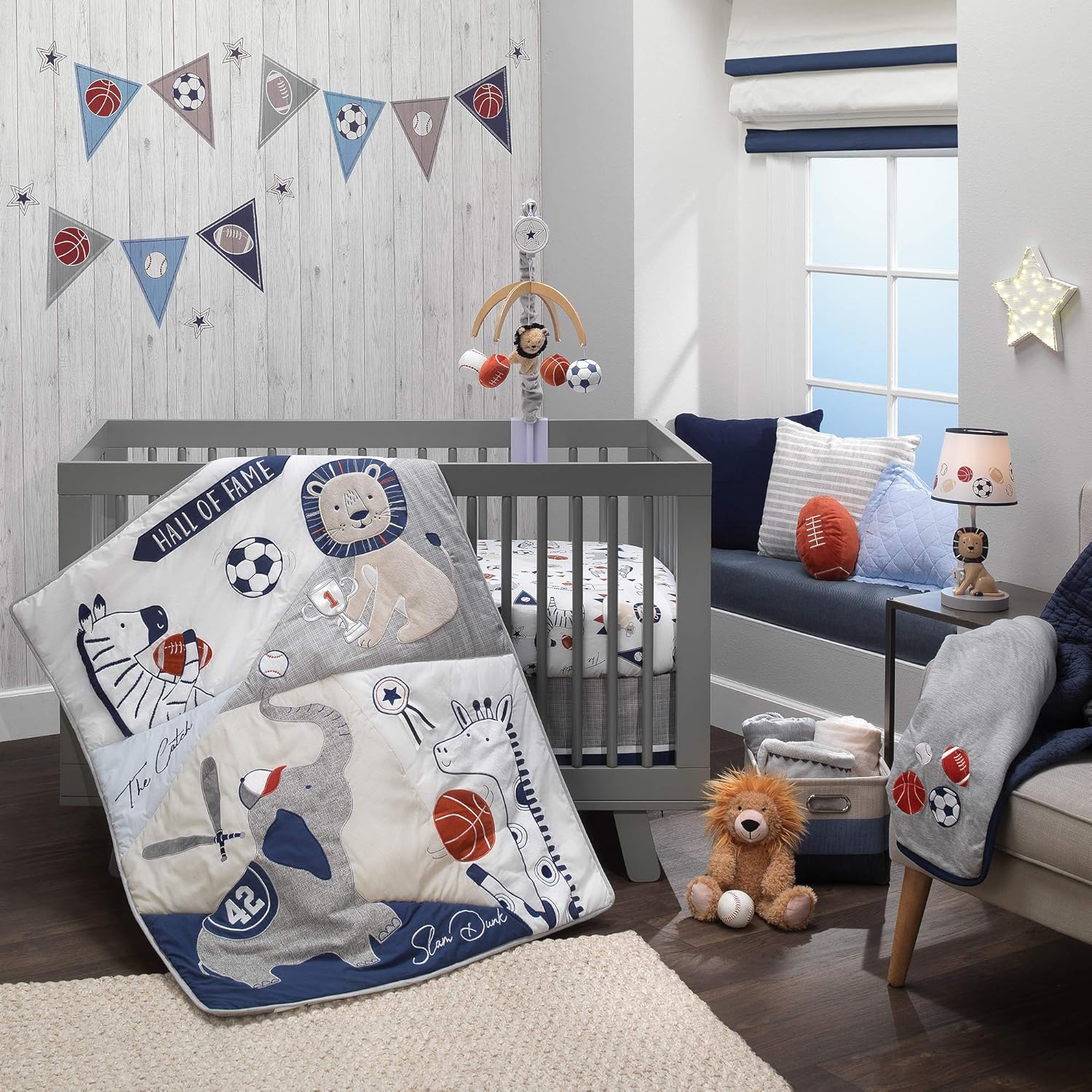 5 piece crib bedding set