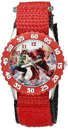 Marvel Kids W002230 Avengers: Age of Ultron Iron Man and Hulk Analog Quartz Red Watch