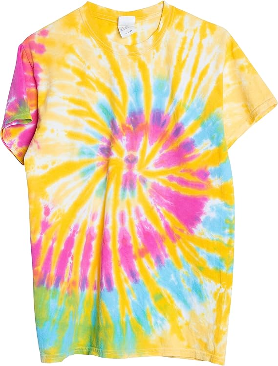 purple and yellow tie dye sweatshirt