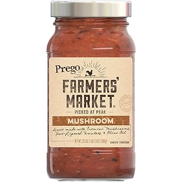 Amazon Com Prego Farmers Market Sauce Mushroom 23 5 Oz Prime