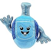 The Dreidel Company Kids Hanukkah Musical Plush Dreidel Plays 2 Hanukkah Songs, Stuffed Plushy Melodic Drydel Chanukah Spinning Top Toy Childrens Gift for Toddlers