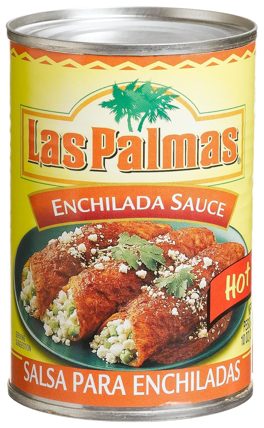 Las Palmas Hot Enchilada Sauce, 10Ounce Cans (Pack of 24