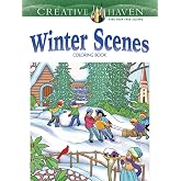 Creative Haven Winter Scenes Coloring Book (Adult Coloring Books: Seasons)