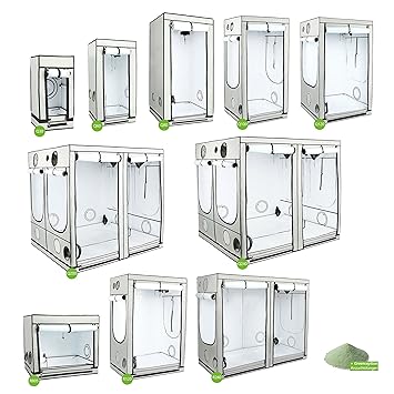 Homebox (Ambient Q120 120x120x200-cm) inkl. Cultivalley Wuchsdünger