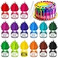 Food Coloring Powder - 15 Bright Colors Flavorless Food Dye, Highly Concentrated Upgraded Food Coloring for Icing, Baking, Cake Decorating, Cooking, Frosting - 5g/bottles