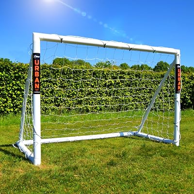 Football Flick 6x4ft Garden Goal 70mm PVC Posts 2 Year Warranty White