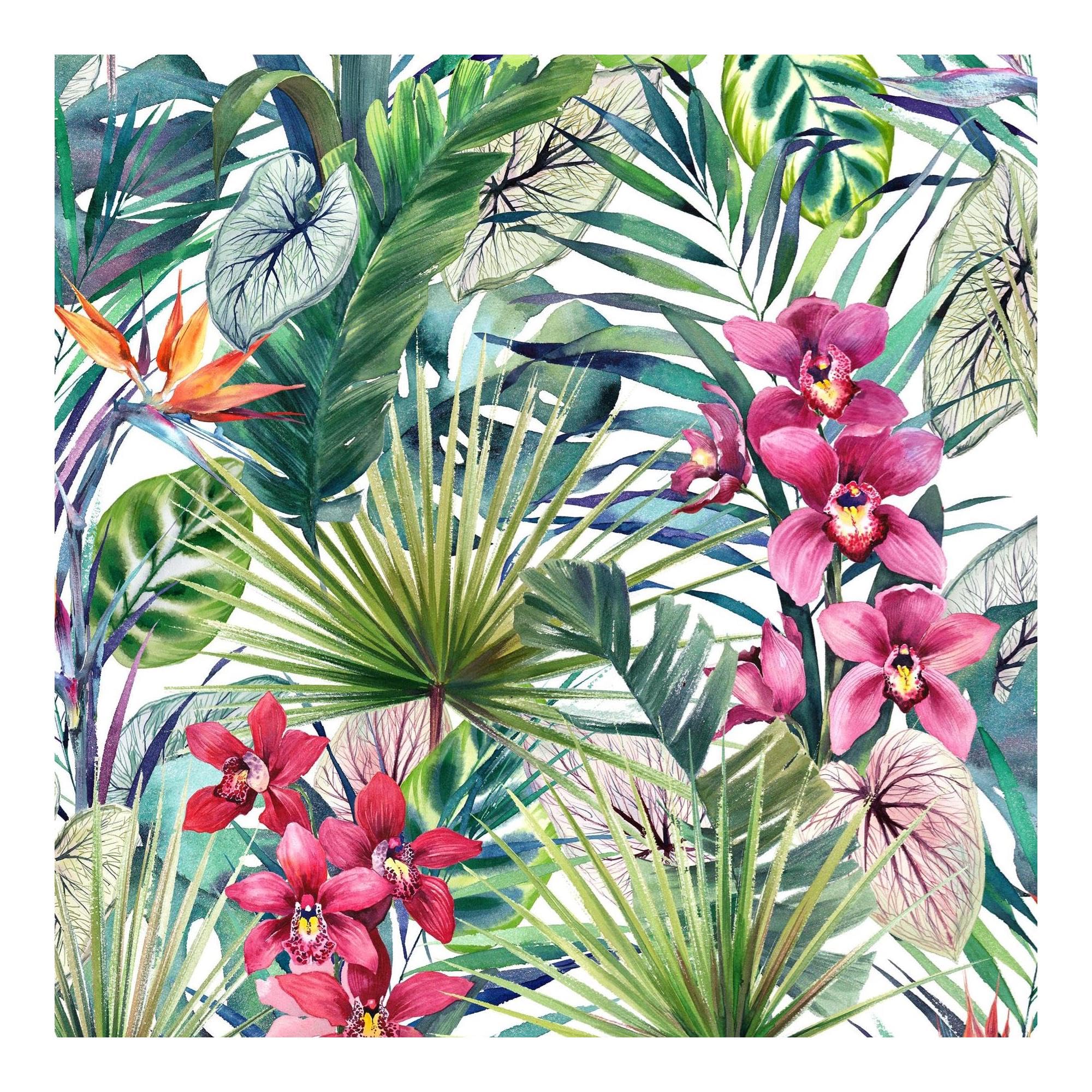 Superfresco Easy Multi Aloha Tropical Wallpaper | Paste the Wall | Green Floral | Eco-Friendly