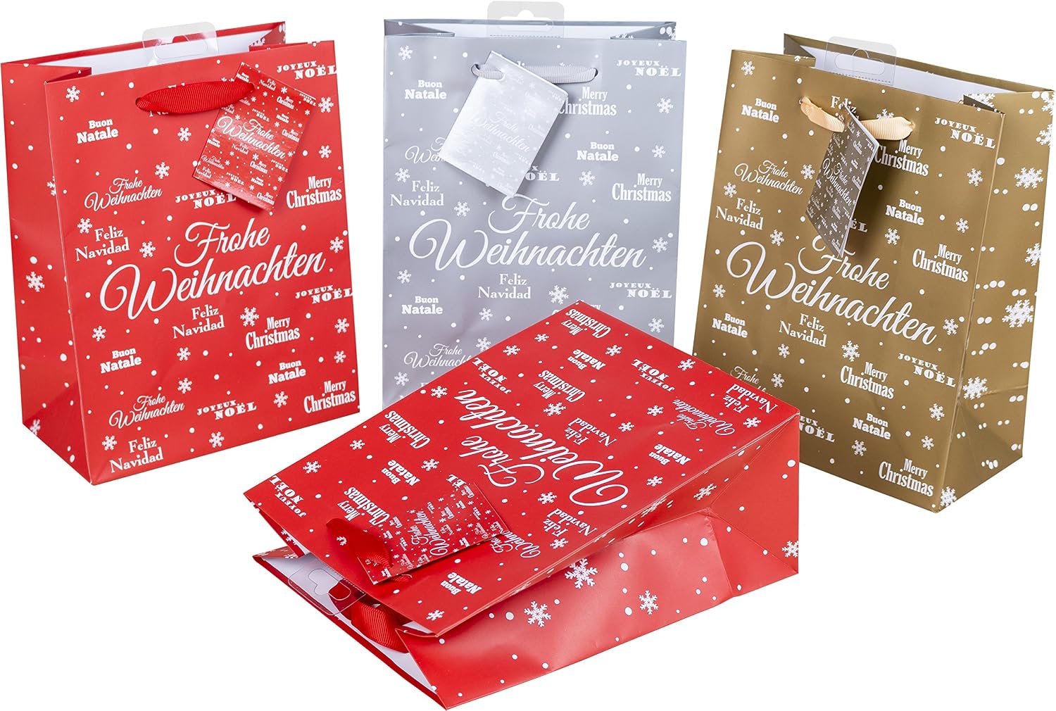 Heku Gift Packaging Set, Gift Bag, Gift Boxes, Paper, Merry X-mas, 16-TLG - Image 5