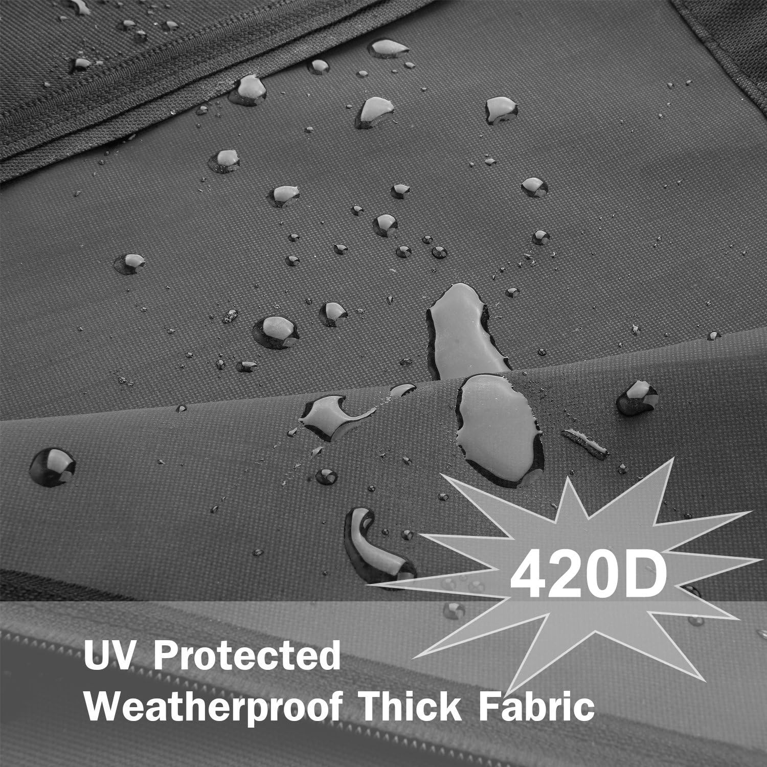 Offset Umbrella Cover, Patio Umbrella Cover for 9ft to 13ft Cantilever Parasol Outdoor Market Umbrellas Cover with Zipper and Water Resistant Fabric Dark: Kitchen & Dining