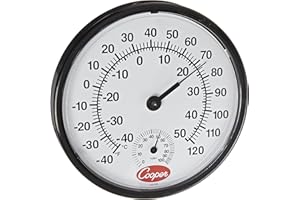 Cooper-Atkins 212-150-8 Analog Hygrometer, -40°F to 120°F Temperature Range, 12" Diameter