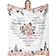 kituzol Christian Gifts for Women, Religious Gifts, Catholic Gifts, Inspirational Gifts, God Christmas Spiritual Gifts Blanket 50"X 60"