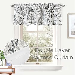 DriftAway Tree Branch Linen Lined Valance Double