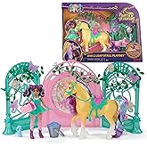 Unicorn Academy, Ava Doll & Color-Change Leaf Stall Playset with 15 Accessories, Dolls & Unicorn Toys for Girls Ages 4 and up