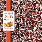 MagicWater Scented Crinkle Cut Paper - 2 LB - Pumpkin Spice - Perfect for Shredded Paper Filler, Basket Filler, Gift Boxes, Bridesmaid Gifts, Christmas Stuffers & More – For All Occasions