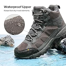 NORTIV 8 Men's Waterproof Hiking Boots Outdoor Mid