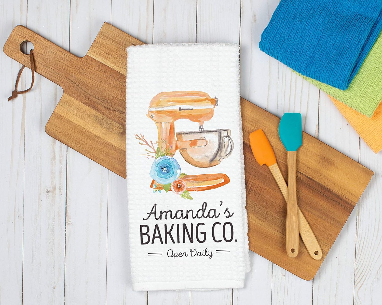 Personalized Baking Co. Kitchen Towel Custom Waffle Weave