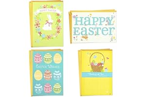 Hallmark Easter Cards Assortment, Easter Wishes (8 Cards with Envelopes)