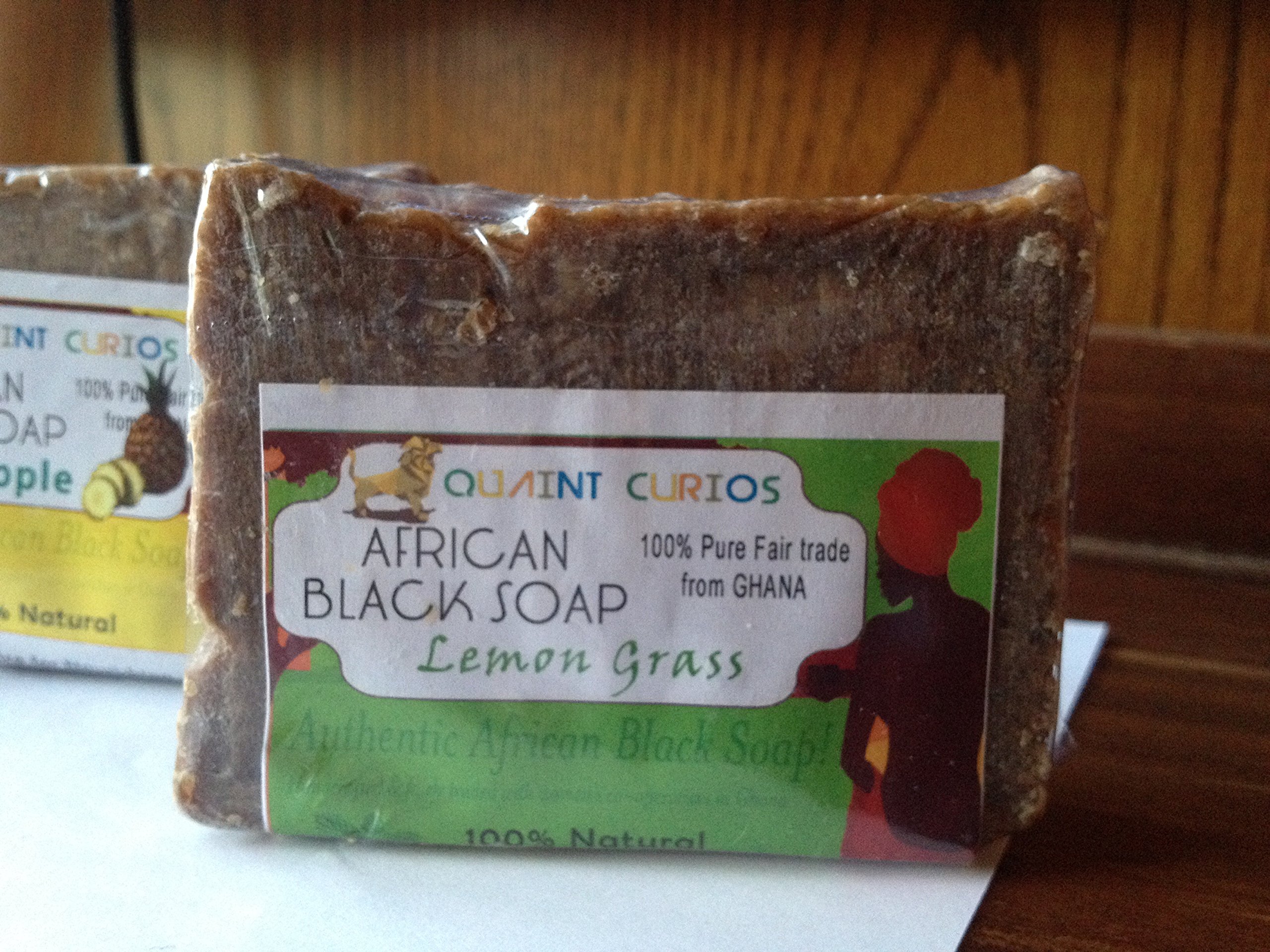 Quaint Curios African Black Soap Bar - 5oz (Uncented)