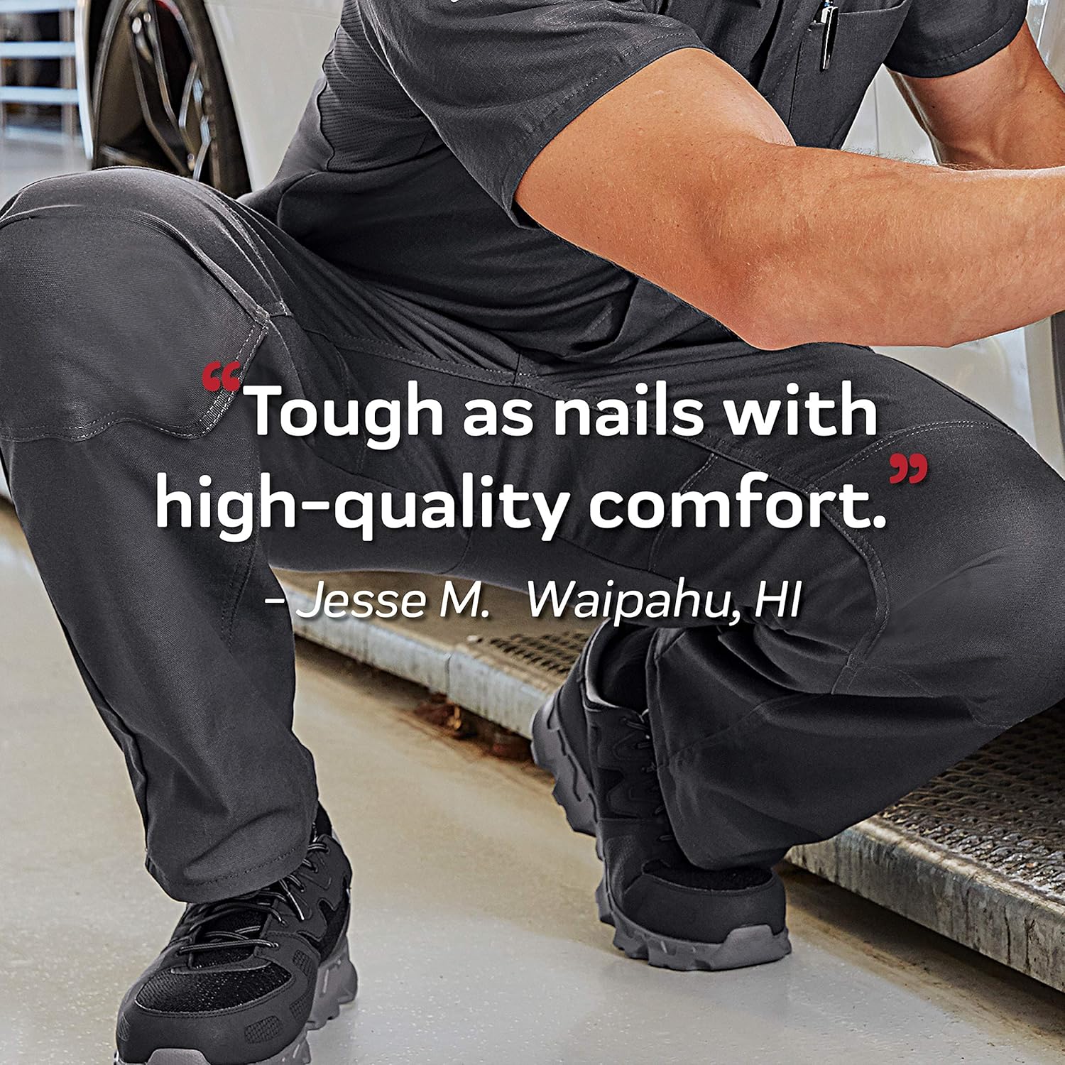 Red Kap Men's Double Knee No-Scratch Shop Pants: Clothing
