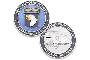 COINS FOR ANYTHING, INC 101st U.S. Army Airborne Challenge Coin! Amazing US Army Custom Coin, 101st Airborne Military Challenge Coin! Designed by Military Veterans! Officially Licensed Product!