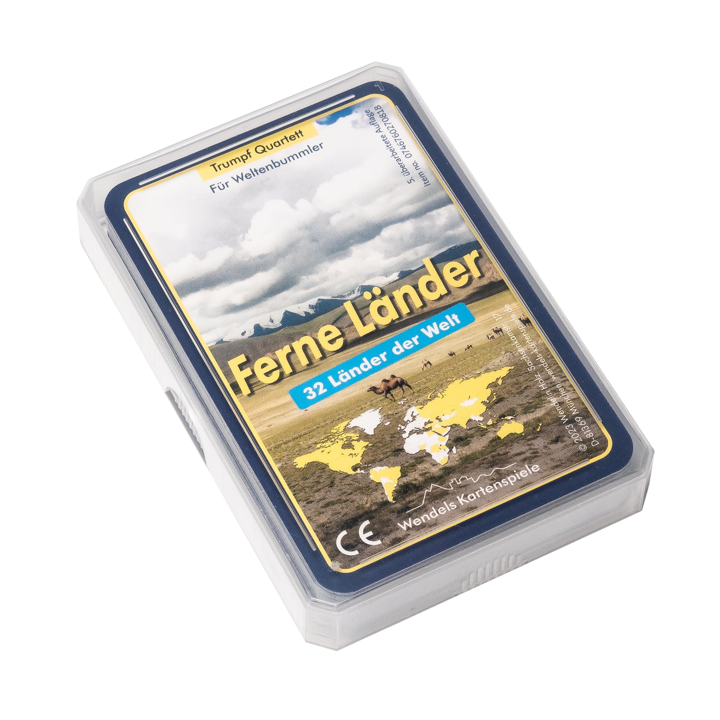 Wendels Kartenspiele Far Countries Trump Quartet Game Small Gift for Children and Family