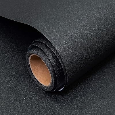 Decoroom Black Self Adhesive Wallpaper 40x300cm Vinyl Peel and Stick Roll