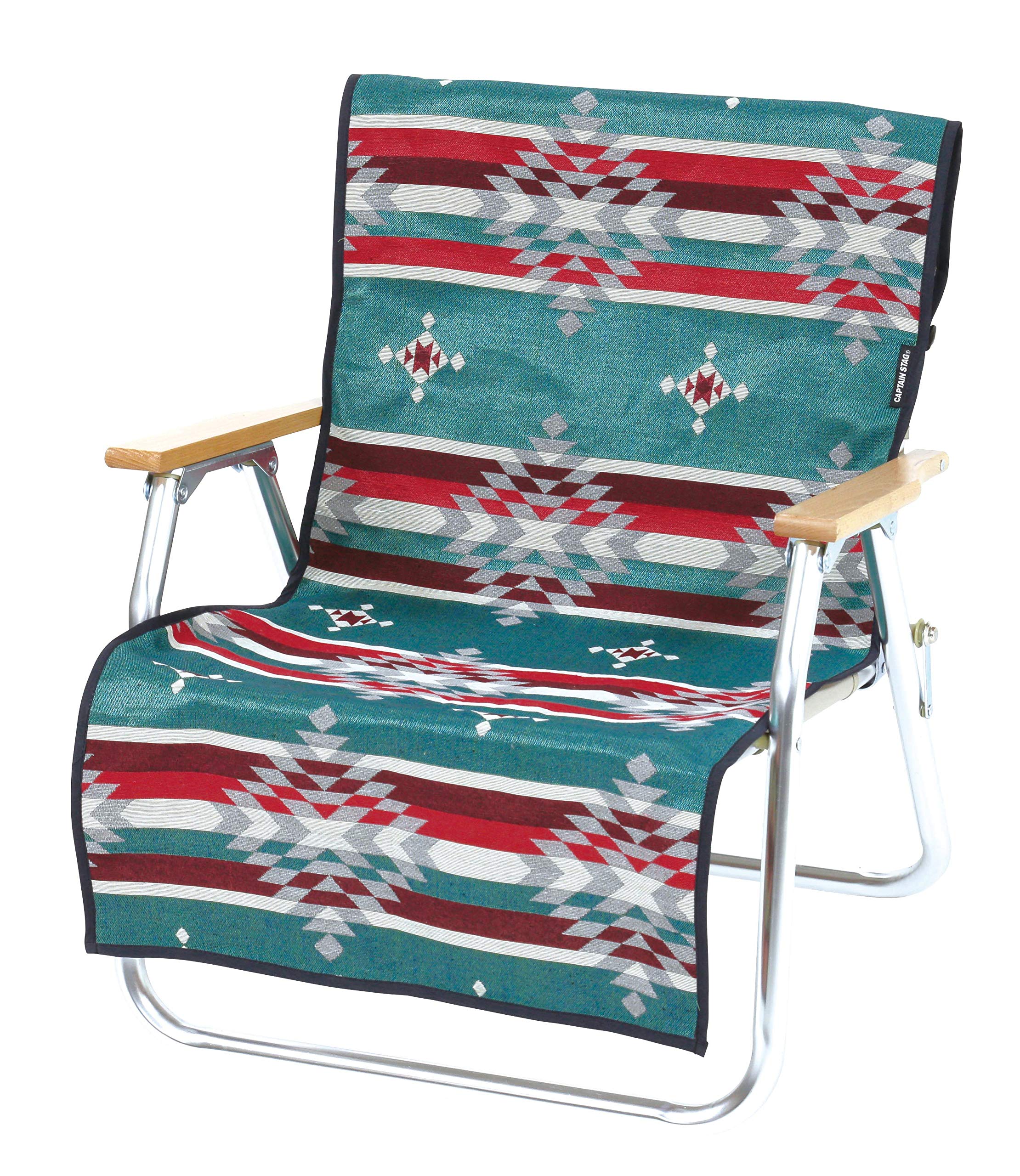 キャプテンスタッグ(CAPTAIN STAG) チェア カバー チェア用 着せかえカバー ラグ ブルー CSネイティブ UP-2669 製品サイズ:(約)520×1280mm商品画像