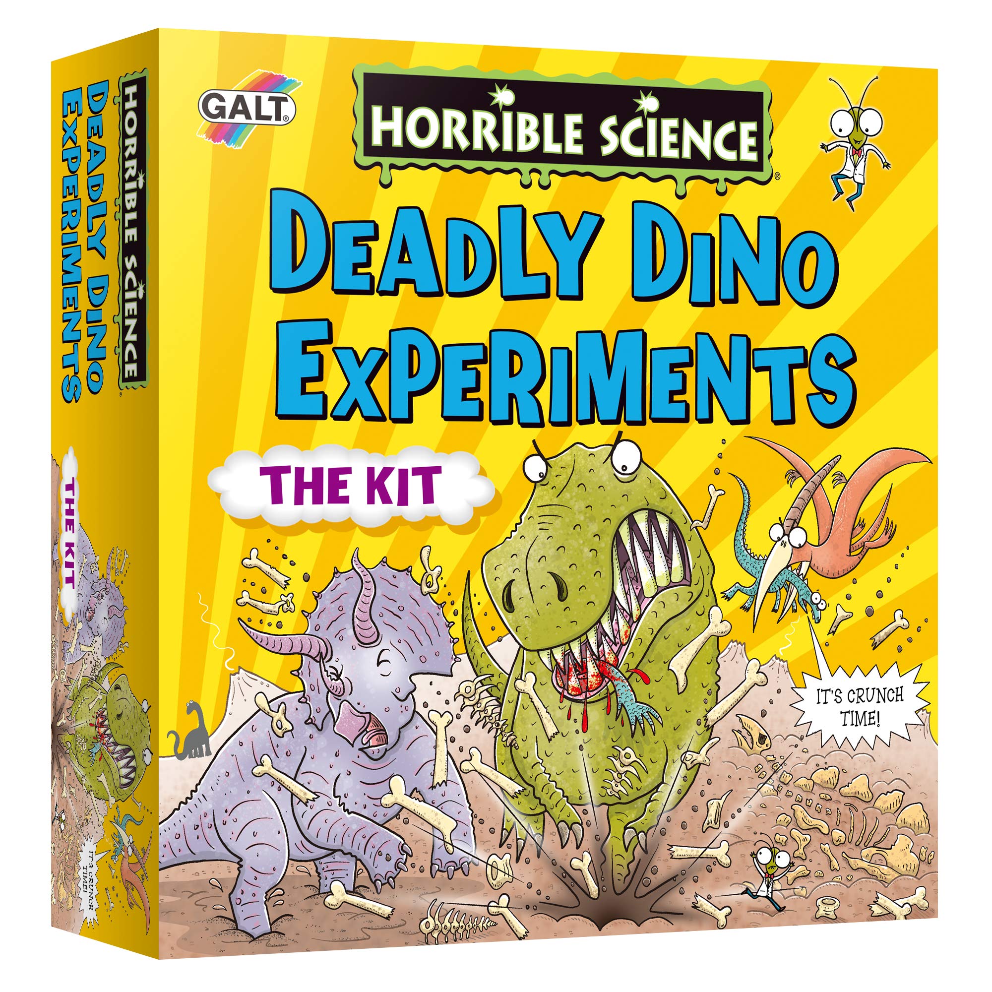 Galt Deadly Dino Experiments - Horrible Science Experiments with Fossil Digging Kit for Kids and Slime Kit - Science Kit with Fossil Excavation and Slime Egg - For Boys and Girls Ages 8 Years Plus