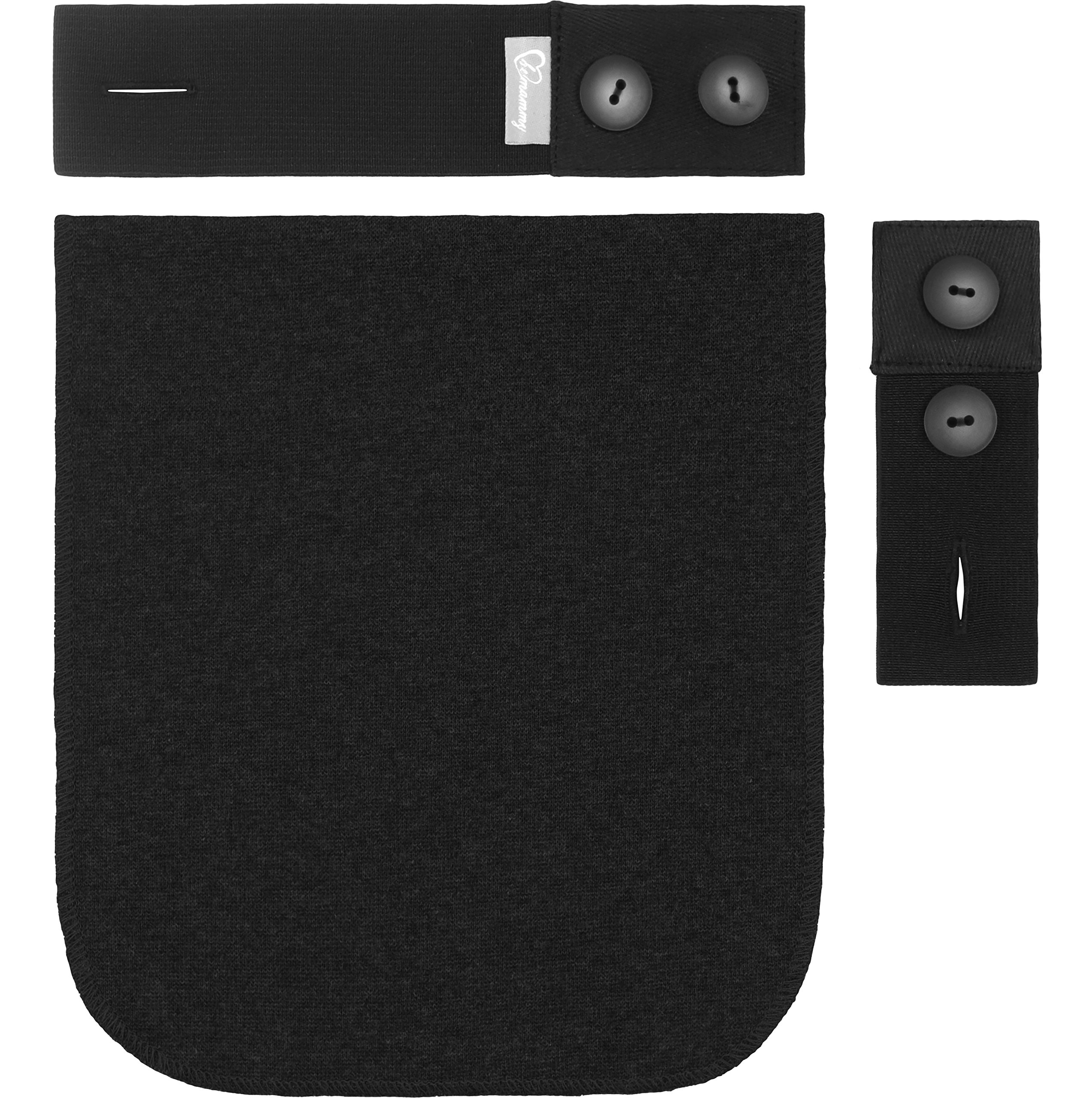 Be Mammy Women's Pants extension Rubber 3 Pieces Set BE20-139, Black