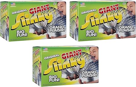 Metal Original Giant Slinky 3 Pack Giant Metal Slinky Amazon Co Uk Kitchen Home