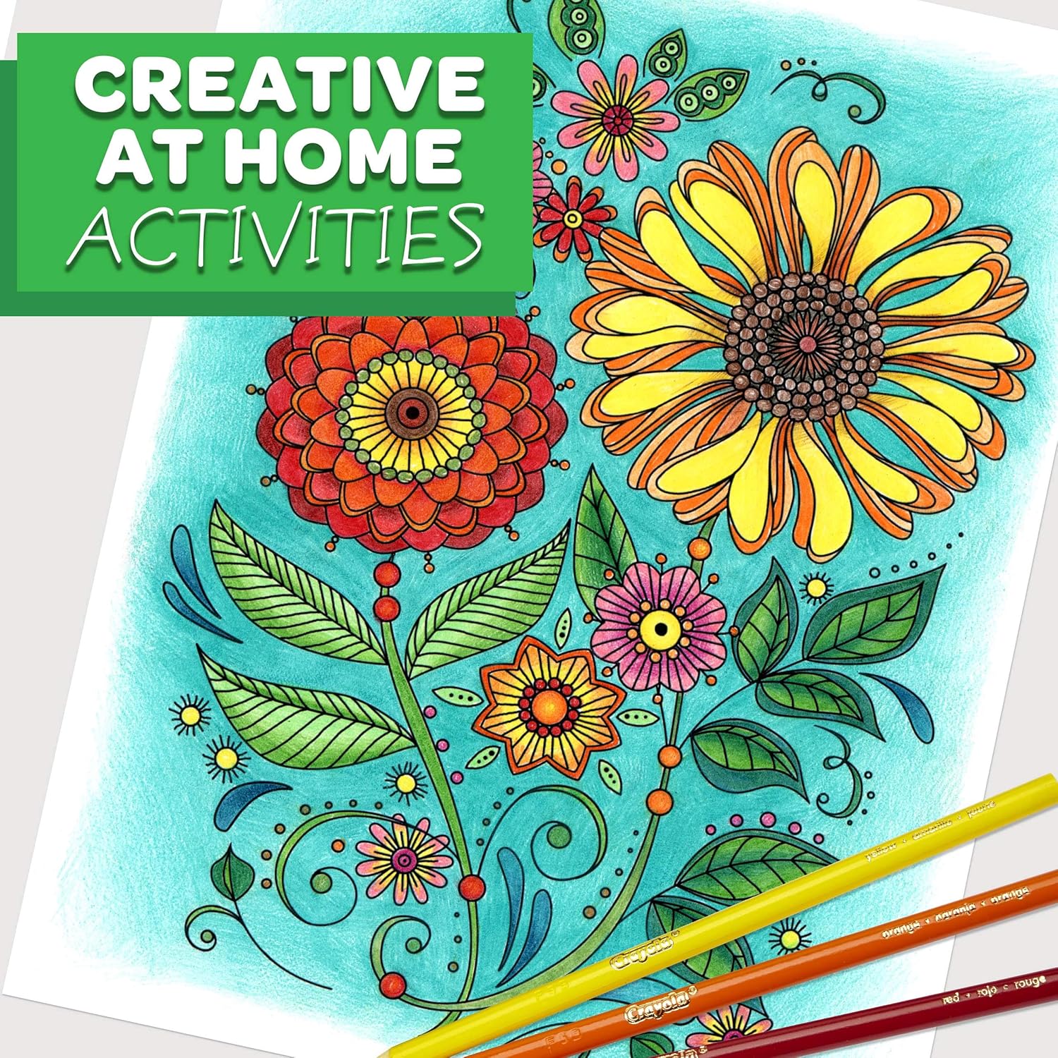 Crayola Colored Pencils, Adult Coloring, Stocking Stuffers for Teens, 50 Count: Toys & Games