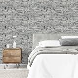 Arthouse Slate Wall Grey Wallpaper view 3