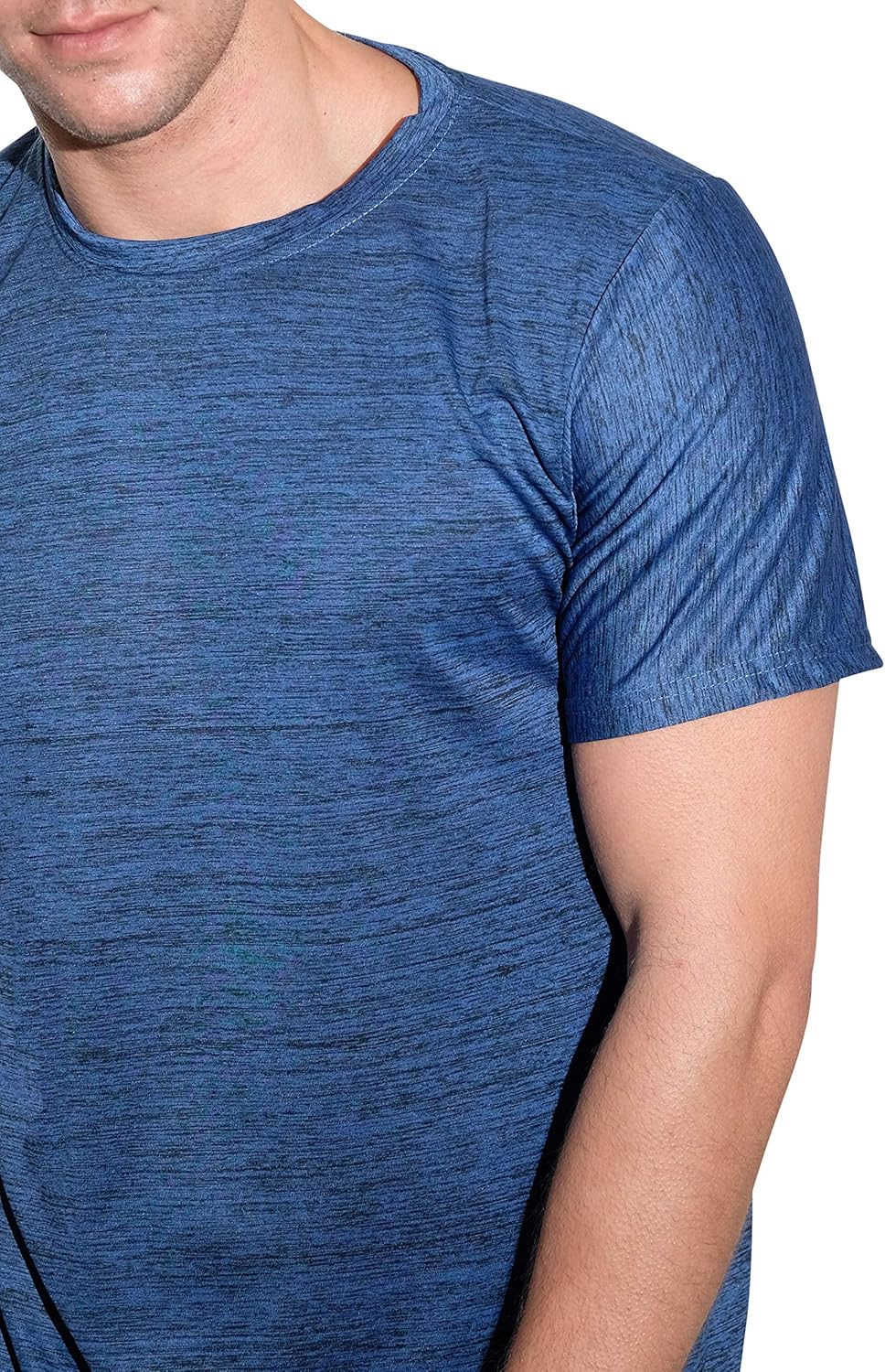 5 Pack: Men’s Dry-Fit Moisture Wicking Active Athletic Performance Crew T-Shirt at  Men’s Clothing store
