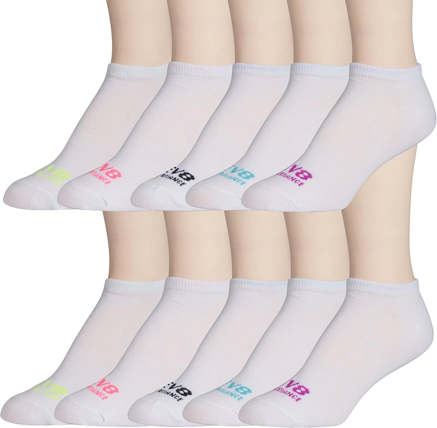 ELEV8 Women's 10Pack Performance NoShow Sports Socks
