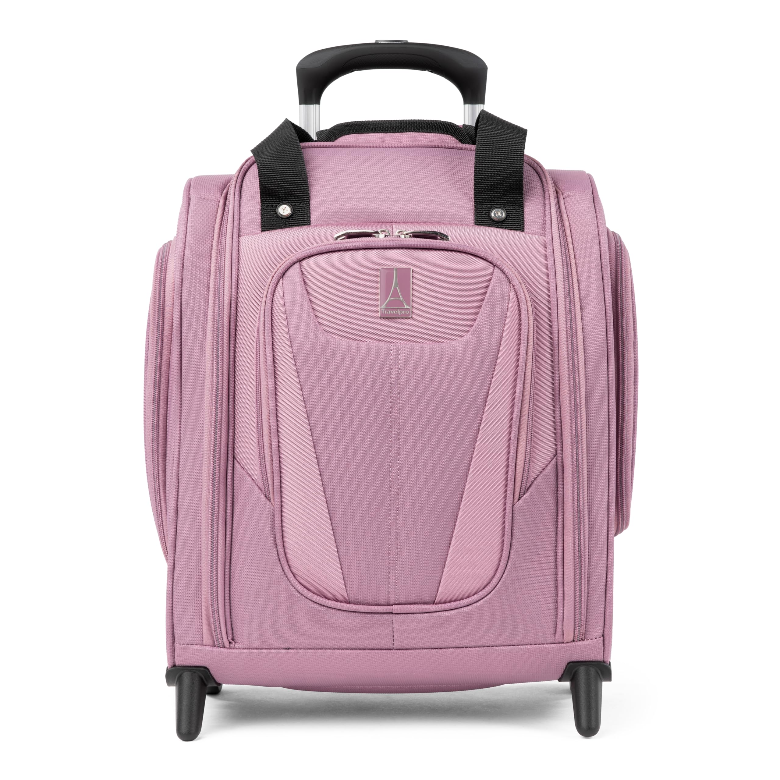 Travelpro Luggage Maxlite 5 Softside Lightweight Rolling Underseat Compact Carry on Upright 2 Wheel Bag, 15-Inch — Orchid Pink Purple