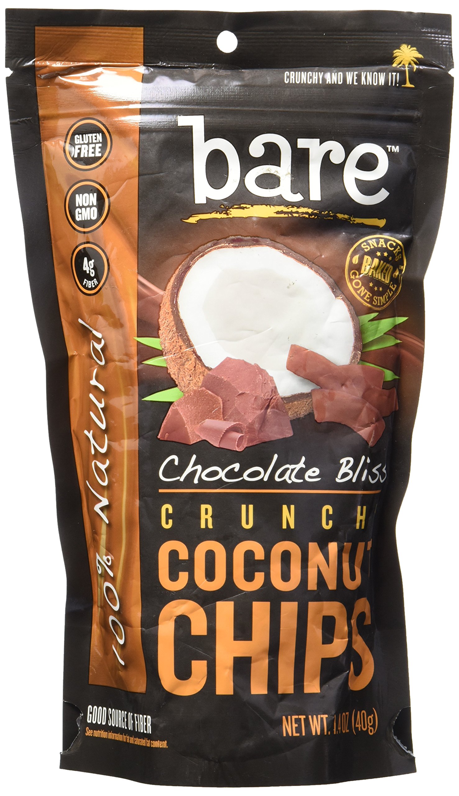 Chocolate Bliss Coconut Chips 40 Grams (Case of 12)
