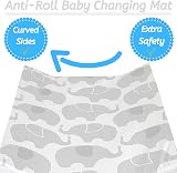 Babycurls Deluxe Anti-Roll Nappy Changing Mat Elephant Love 69x45x8cm view 2