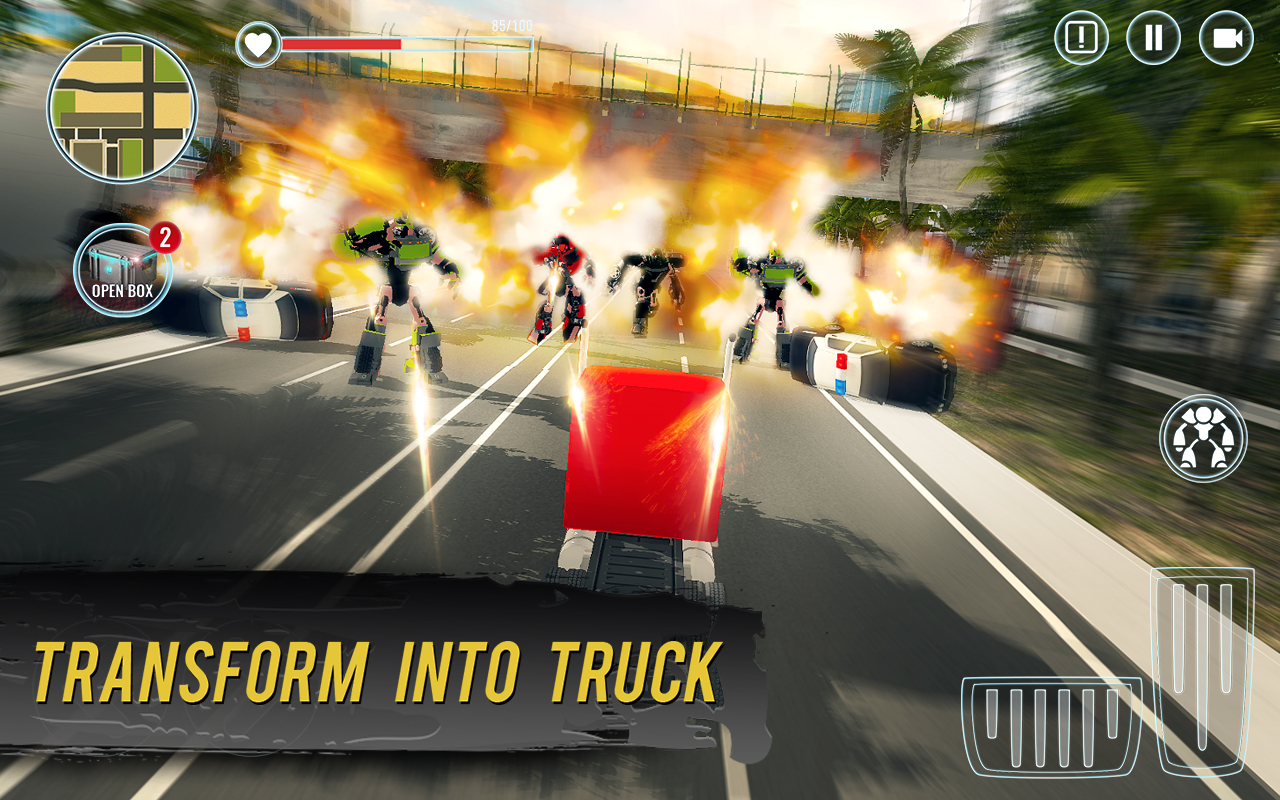 Robot Hero: Truck Robot Simulator - Open World Transformer Game