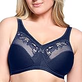 Glamorise Women's Full Figure Wirefree Minimizer Support Bra #1003