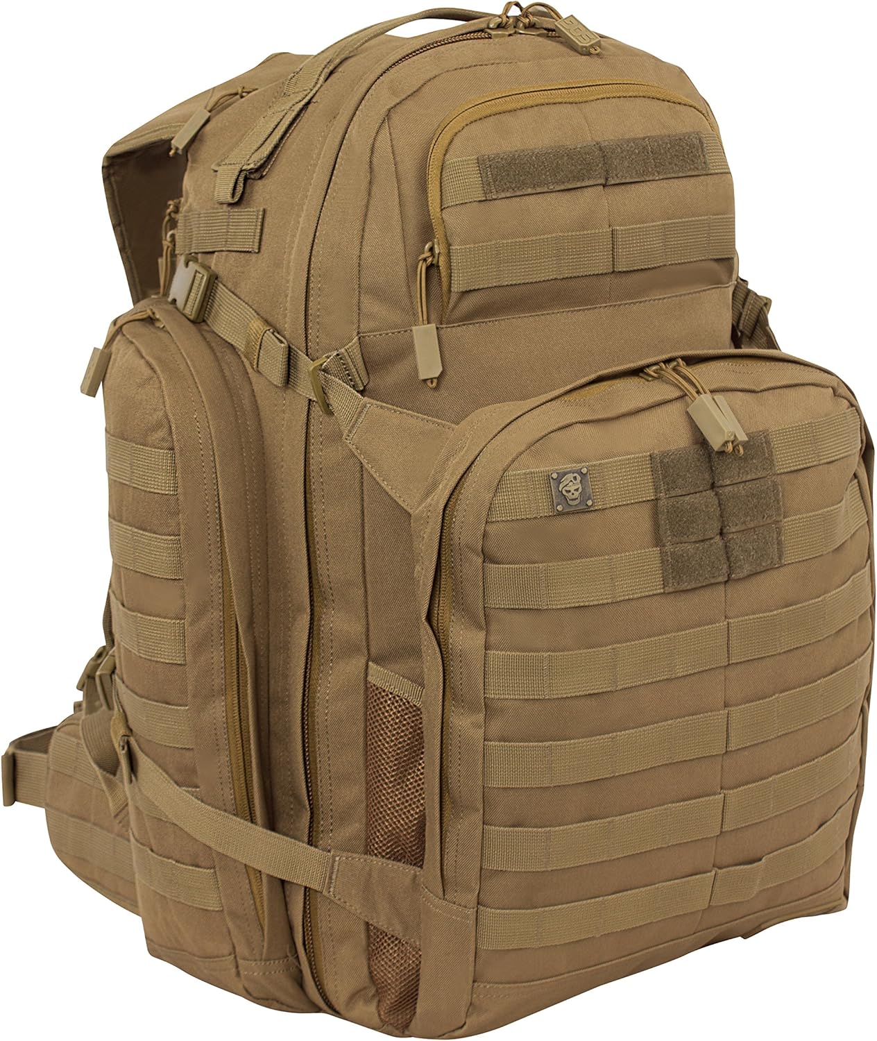 SOG Barrage Tactical Internal Frame Backpack, 64.3Liter Storage, Clay