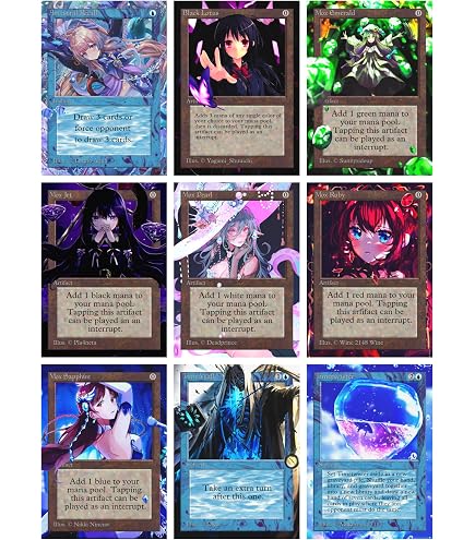 Amazon.com: 9X | Power 9 Set #1 | P9 | Power Nine | Anime | Full