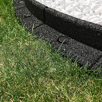 Garden Gear Gartenumrandung Flexibel Recycelt Umweltfreundlich Fur Beete Rasen Und Terrassen Amazon De Garten